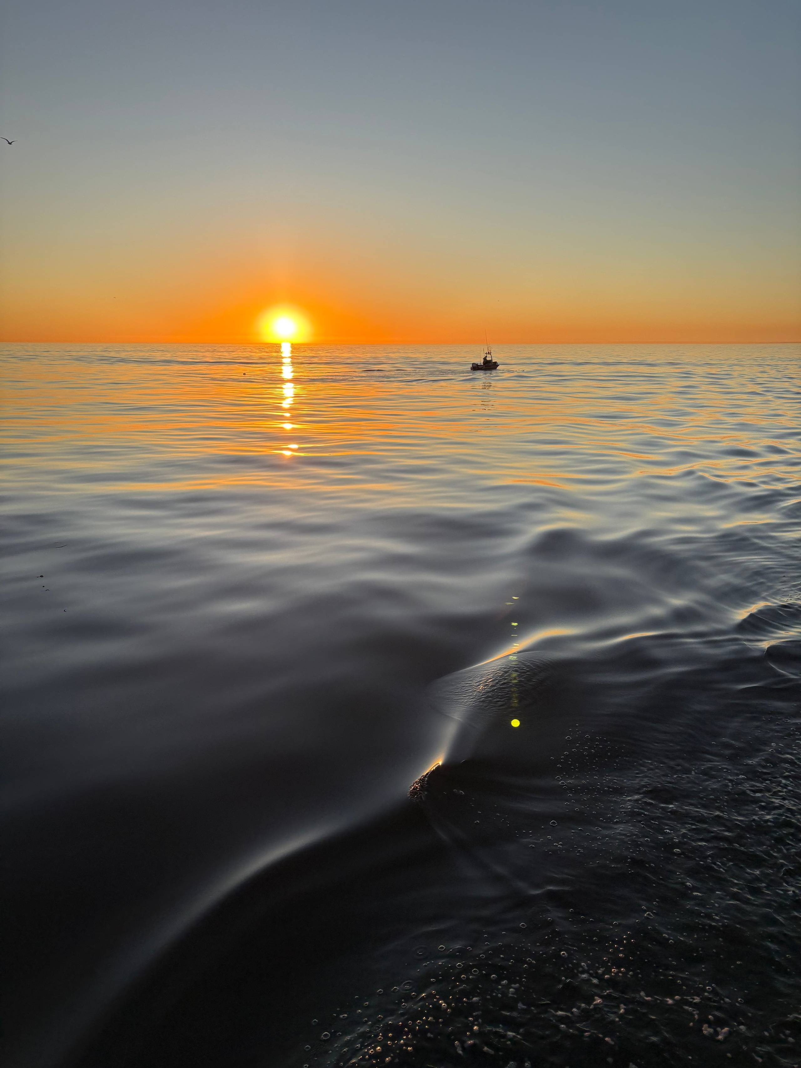 Sunset over the ocean